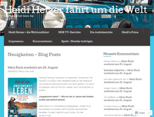 Tablet Screenshot of heidi-um-die-welt.com